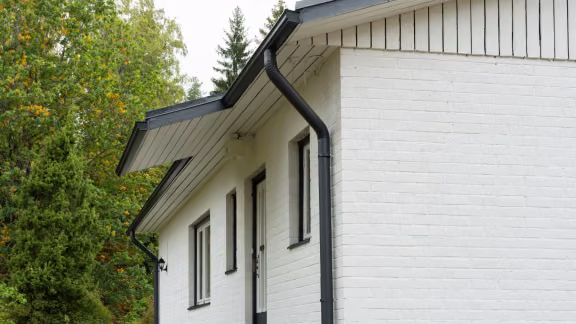 White brick house