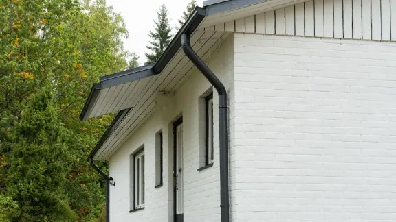 White brick house