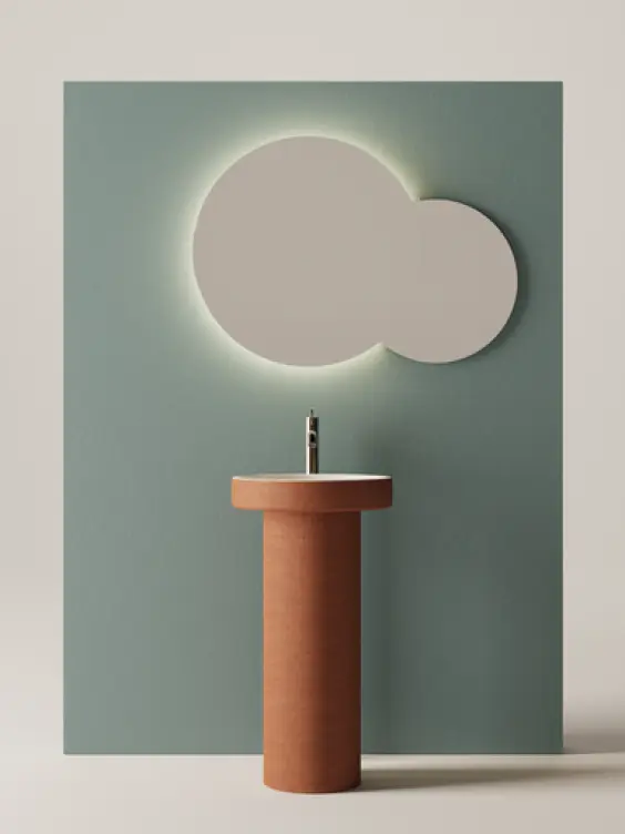 Cenota a colonna wash basin by Agape