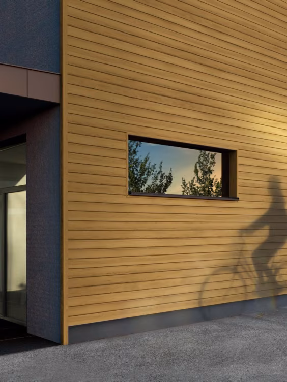 external wooden wall