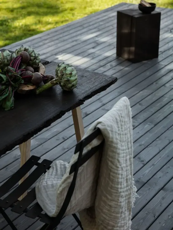 Oiled terrace