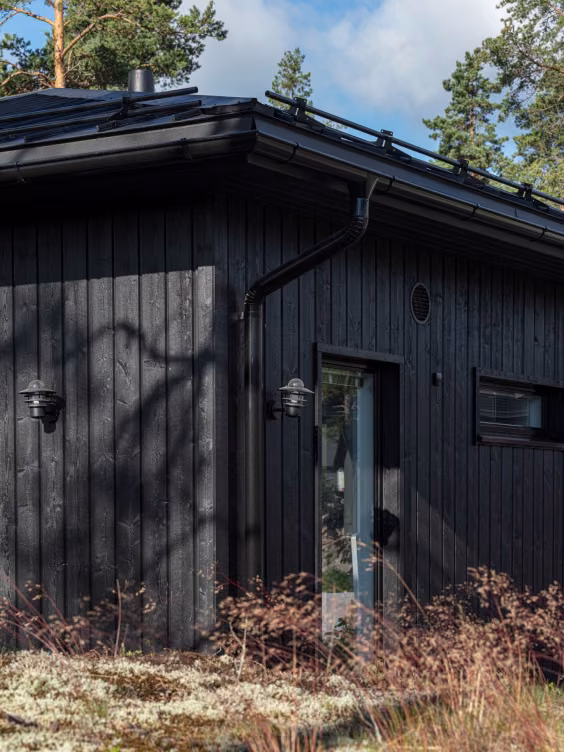 Black exterior house colour