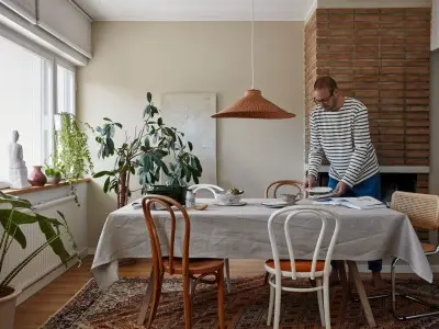 Boheemi ruokailutila 