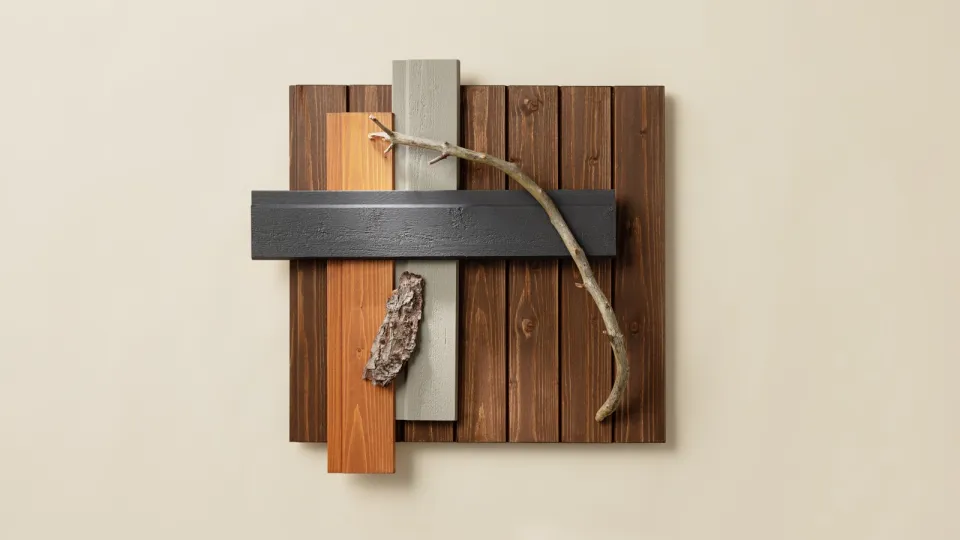 3 eri terassityyliä: musta, harmaa ja ruskea