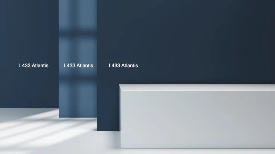 Tikkurilan Atlantis sävy eri valaistuksessa