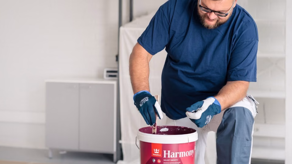 What happens to indoor air quality when I open a can of paint?