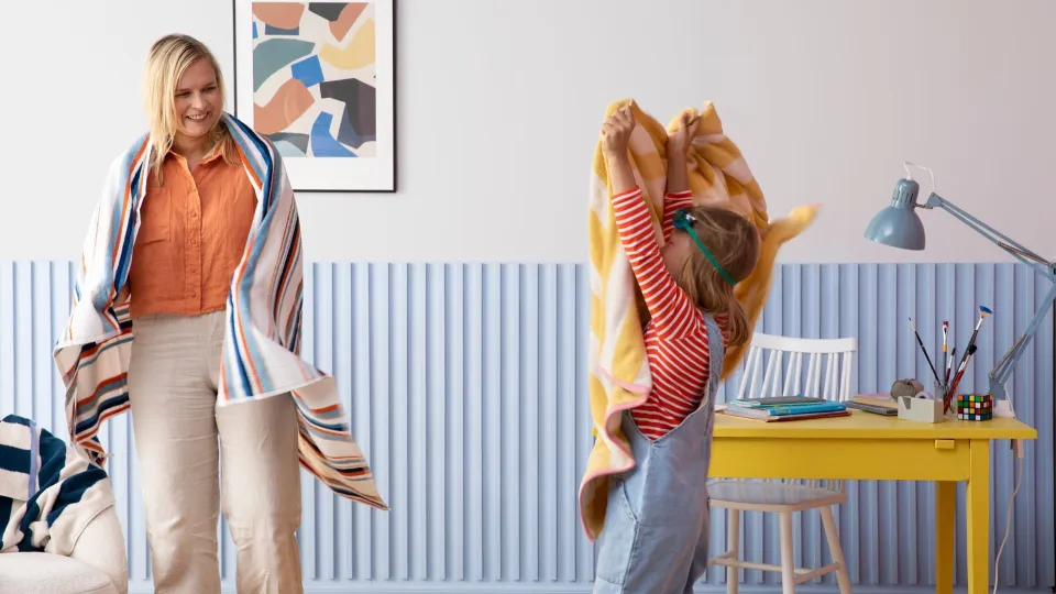 Värikäs lastenhuoneen sisustus