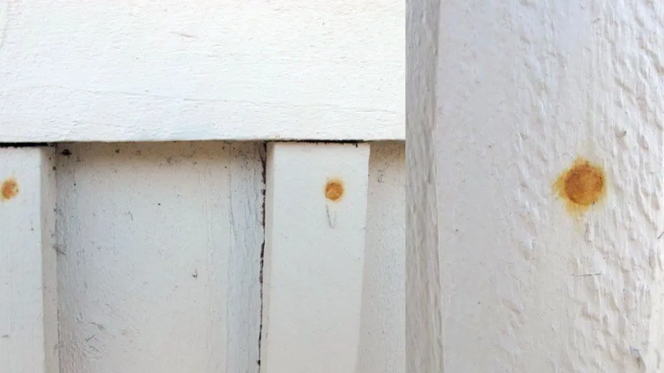 Naulankantojen ruostuminen