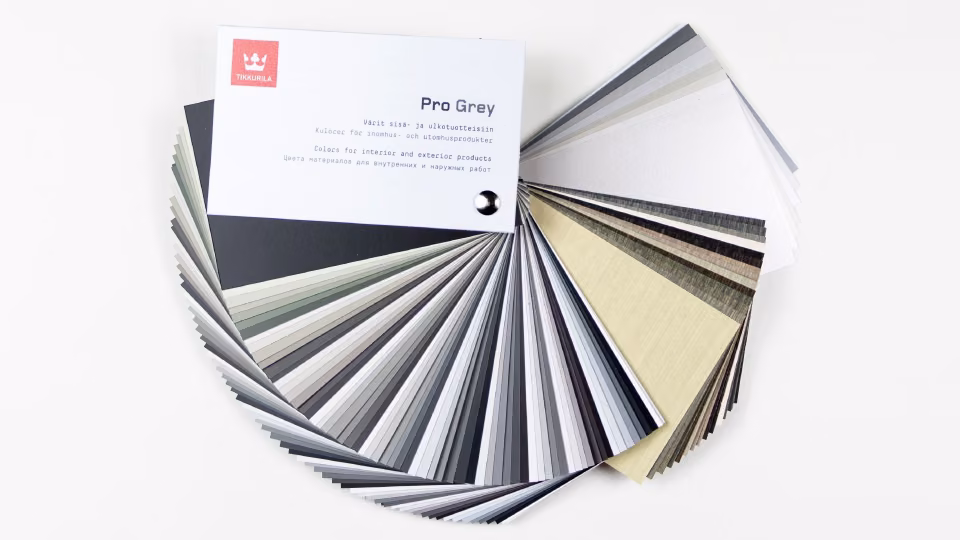 Tikkurila Pro Grey väriviuhka