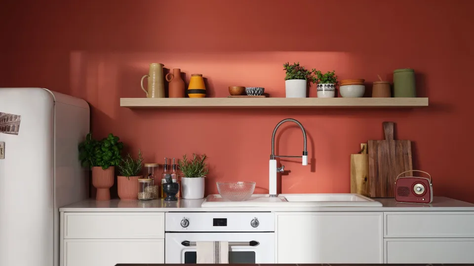 Sisäseinien maalaaminen kovan kulutuksen tiloissa, kuten keittiössä