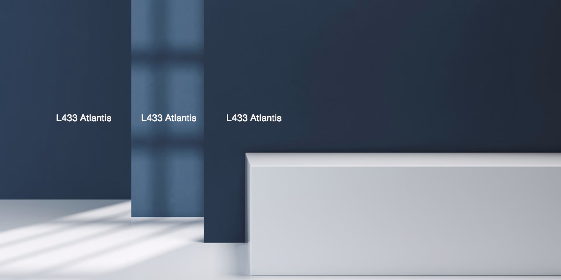 Tikkurila Atlantis eri valaistuksissa