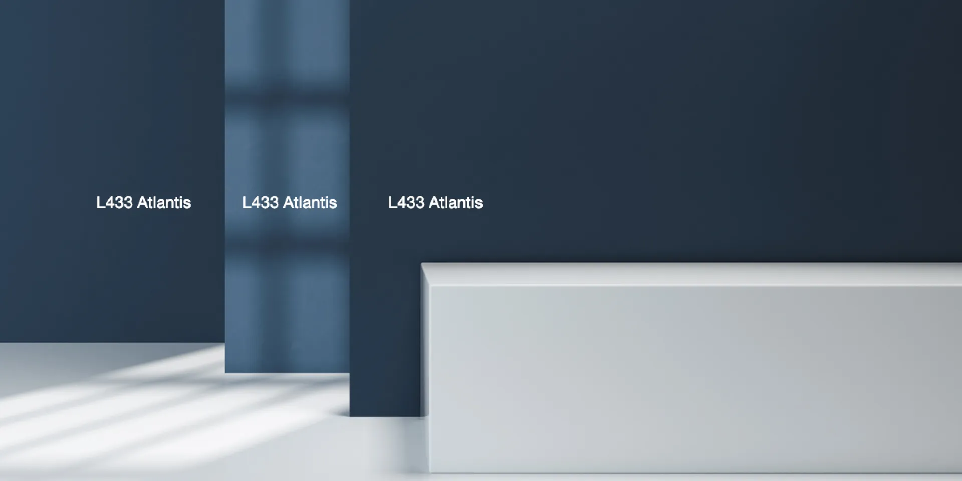 Tikkurila Atlantis eri valaistuksissa