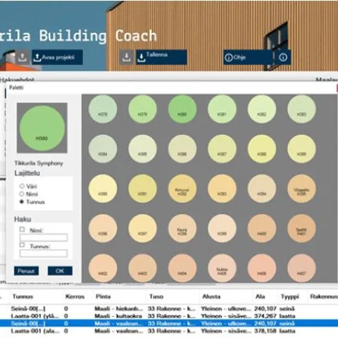 Tikkurila Building Coach suunnitteluohjelmisto