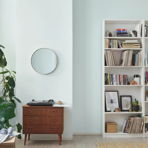 Kritsallinvihreä olohuone