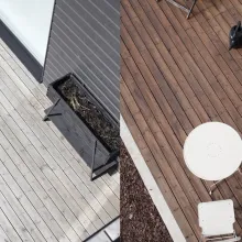 Terassin muodonmuutos