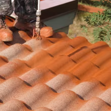 Betonitiilikaton ruiskutus.