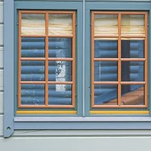 Kuullotettu hirsipinta