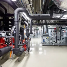 Temafloor PU Flex polyuretaanipinnoite iv-konehuoneessa.