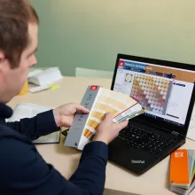 Tikkurila Building Coach -ohjelmisto muodostaa värisuunnitelman. 