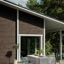 Brown colour exterior wall