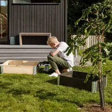 Istutuslaatikon maalaus 