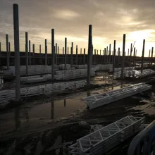 Teräsrakenteet työmaalla