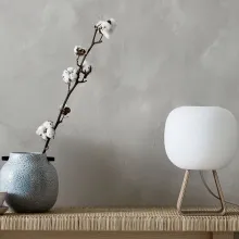 Kivipesty efektiseinä - harmaan beige