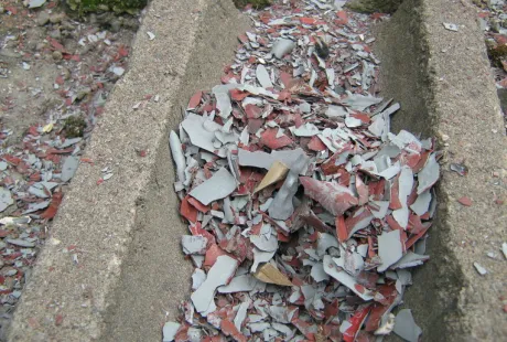 Maalausvirhettä pesun jäljiltä