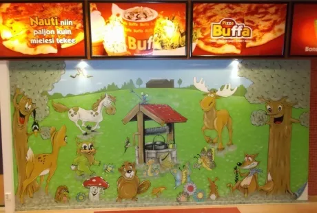 Kahviloiden sienämaalauksia 3