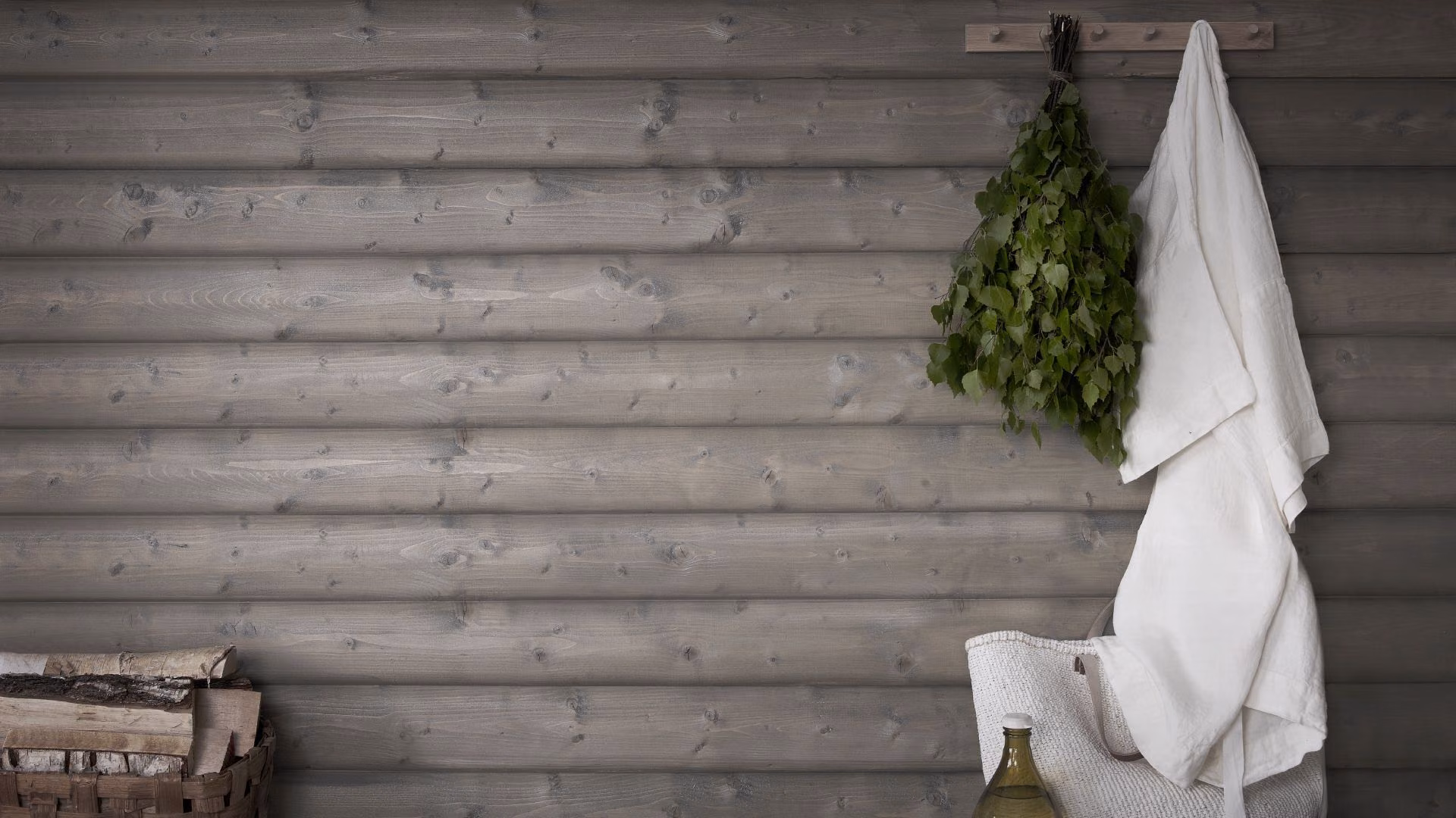 Koti sauna. Supi Arctic, sävy 5120.