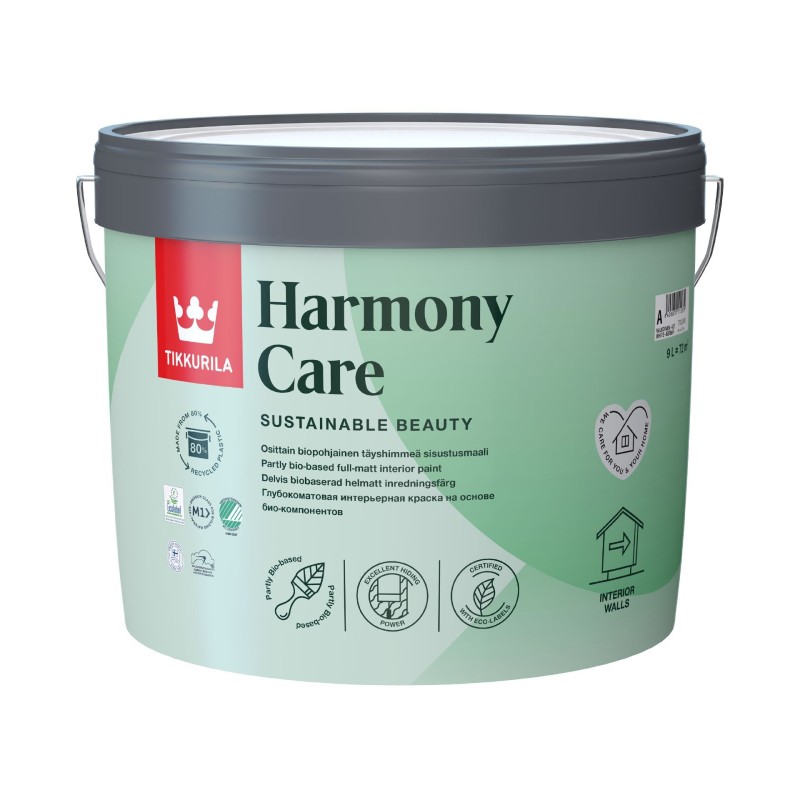 Osittain biopohjainen sisustusmaali Harmony Care